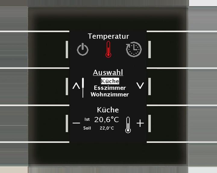 Produktbild MDT BE-GBZS.01S KNX Glas Bedienzentrale