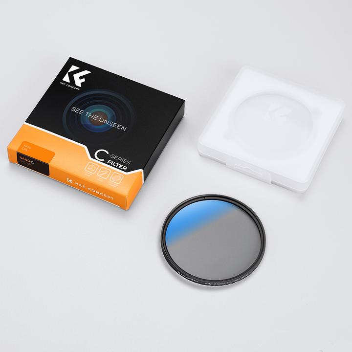Immagine prodotto K&F Concept Filtro polarizzatore circolare 52MM Ultra-Slim 18 Rivestimenti multistrato (Serie C) (52 mm, Filtri polarizzanti)