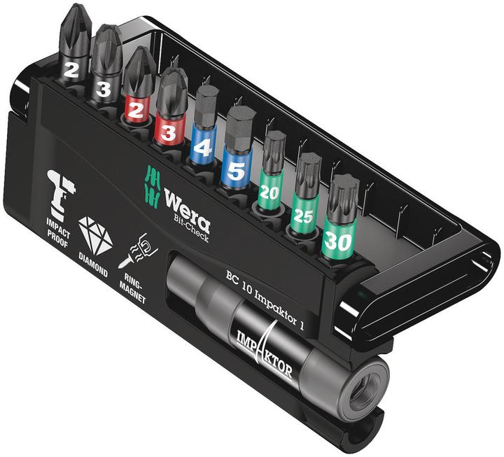 Wera Bit-Check 10 Impaktor 1 SB (5/16")