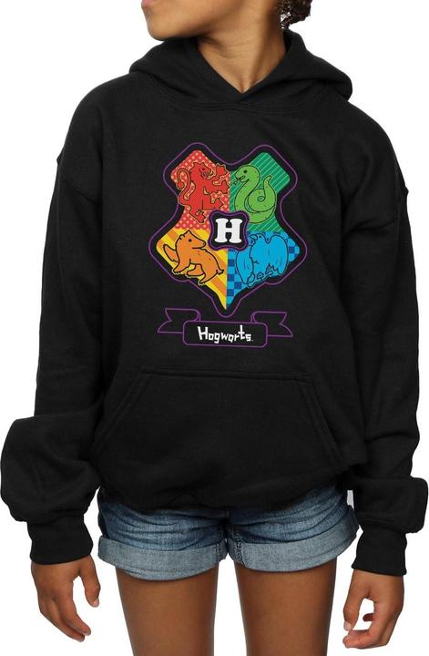 Actual product image Girls Hogwarts Junior Crest Hoodie (128)