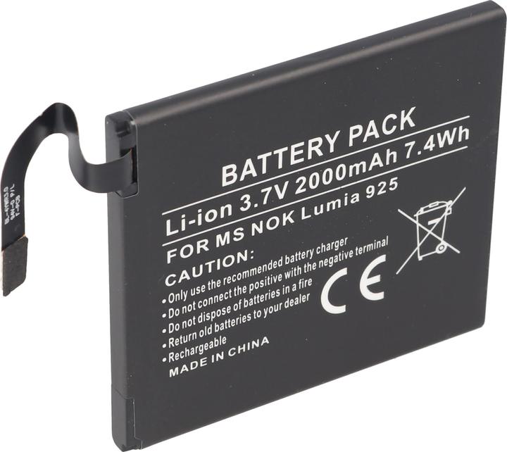 Actual product image Microsoft Akku Lumia 925, Nokia Lumia 925, Akku BL-4YW