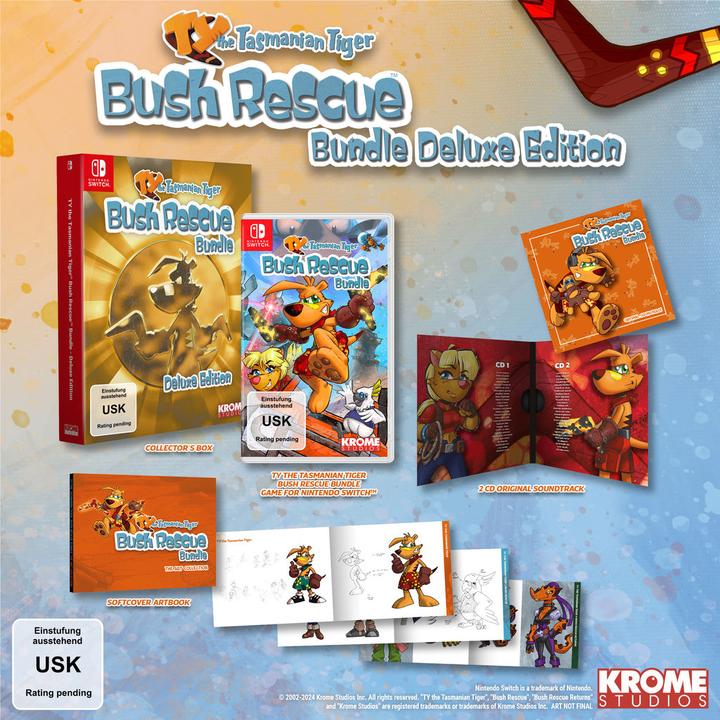 Produktbild TY the Tasmanian Tiger - Bush Rescue Bundle Deluxe (Switch, Switch Lite, Switch OLED, DE)