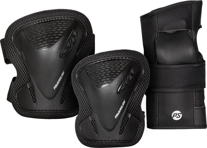 Image du produit Powerslide Schutzset Basic Kinder Tri-Pack XXS (XXS, Genouillère, Protège-poignets, Coudes)