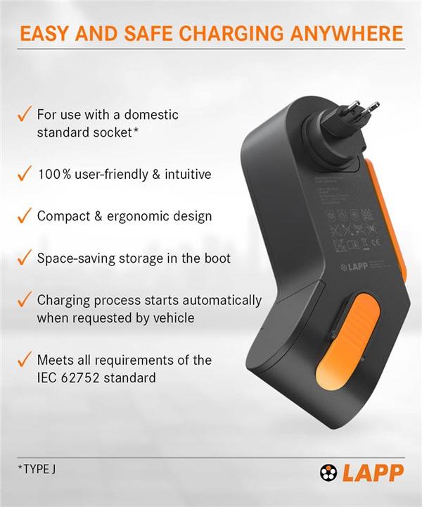 Produktbild Lapp Mobility Mobility Dock (Typ 2, 1.80 kW, 8 A, Typ 13)