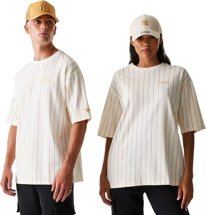 Actual product image New Era Oversized Shirt - PINSTRIPE off white - XL (XL)