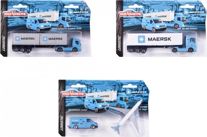 Produktbild Majorette MAERSK Transport Vehicles, 3-asst.
