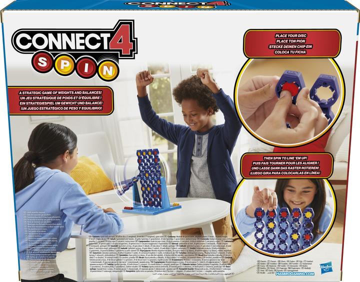 Actual product image Hasbro Gaming Connect 4 Spin Game, Features Spinning Connect 4 Grid, Game for 2 Players, Strategy Game for Familie