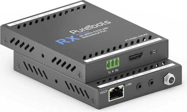 Actual product image Puretools Extender Set PT-HDBT-100 4K HDMI HDBaseT (Video Switch)