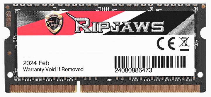 Actual product image G.Skill Ripjaws (1 x 8GB, 1866 MHz, DDR3-RAM, SO-DIMM)