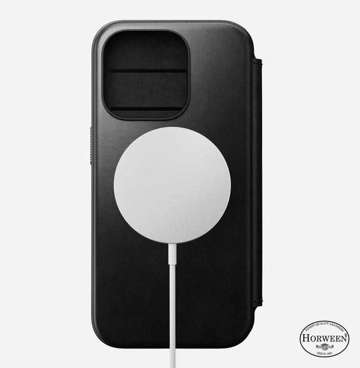 Image du produit Nomad Modern Horween Leather Folio iPhone 15 Pro noir (Apple iPhone 15 Pro)