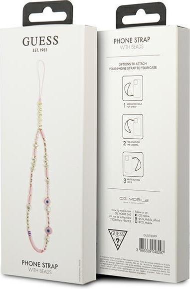 Produktbild Guess Ratet mal, Aufhängung GUSTSHPP Telefon rosa spröde/Knick Perlen Shell