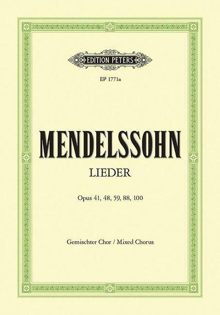 Produktbild Songs (Englisch, Mendelssohn Bartholdy, Felix, 2022)