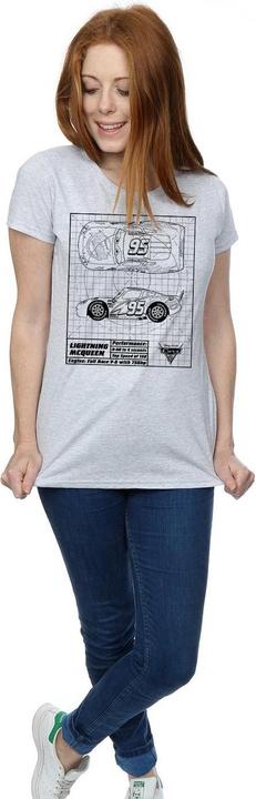 Produktbild Disney Cars Lightning McQueen Blueprint TShirt (XXL)