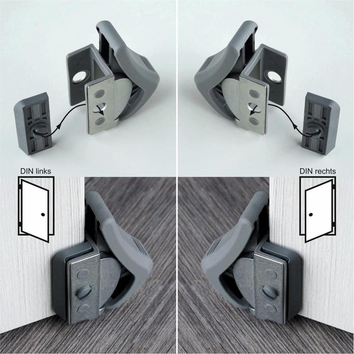 Actual product image Eneroid Door holder, ClipFlix mini, grey