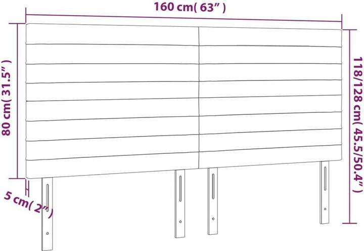 Produktbild VidaXL Erin (160 x 5 x 128 cm)