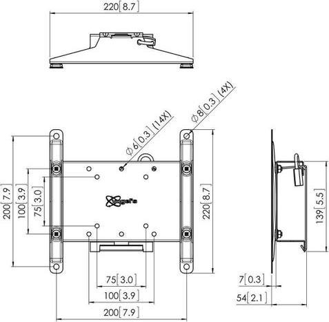 Actual product image Vogels Wall mount PFW4210 Black, Features (Wall, 42", 30 kg)