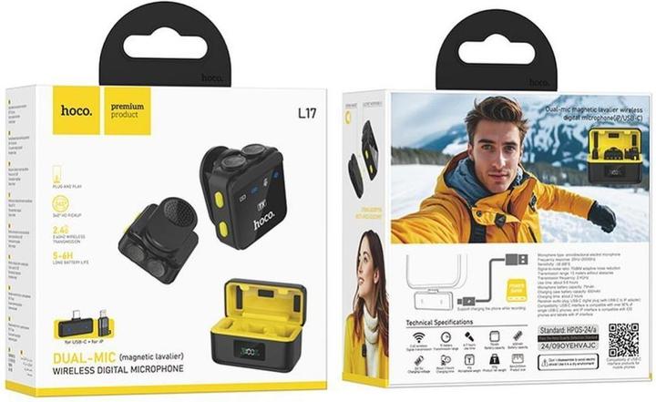 Immagine prodotto Hoco L17, USB-C / Lightning, confezione da 2 pezzi