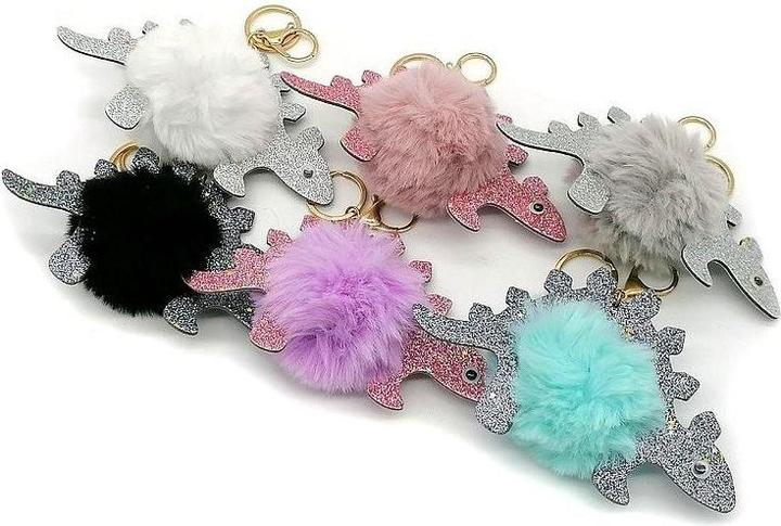 Actual product image Adar Dinosaurier-MIX-Glitzer-Plüsch-Schlüsselanhänger