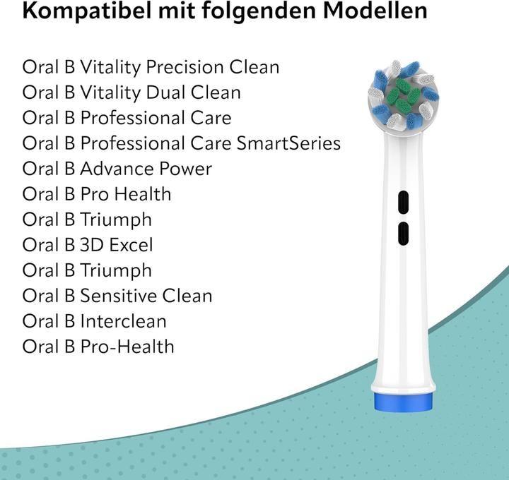 Produktbild Ora-Care Ersatzbürsten Twist Action Pro kompatibel mit Oral-B 8er Pack (8 x)