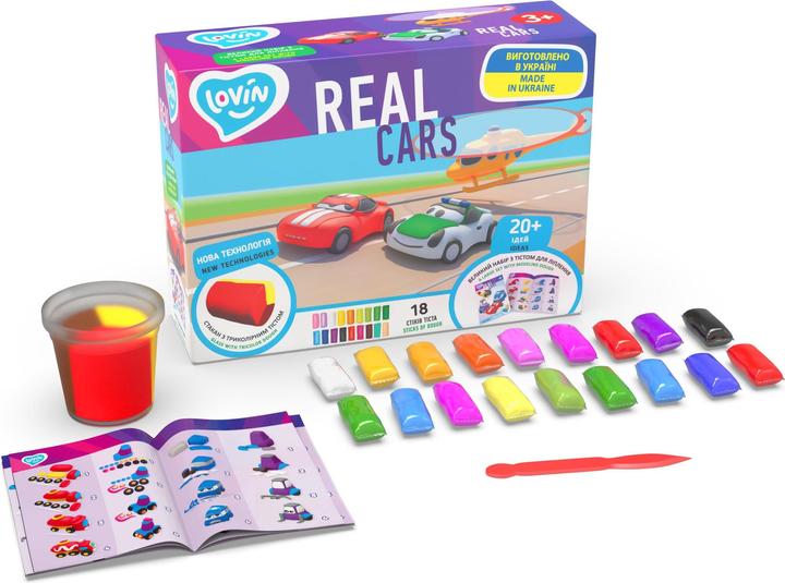 Actual product image Clovin Real Cars Play Dough Set