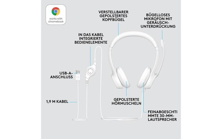 Produktbild Logitech H390 (Kabelgebunden, USB-A)