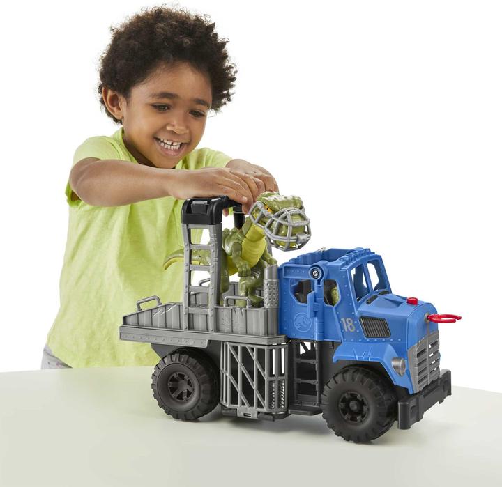 Produktbild Imaginext Jurassic World Dino & Transporter, Dinosaurier Spielzeug