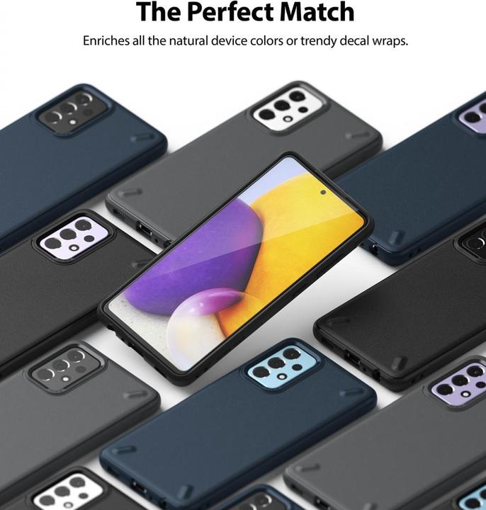 Actual product image Ringke Onyx Durable TPU Case Cover for Samsung Galaxy A72 4G black (OXSG0037) (Samsung Galaxy A72)