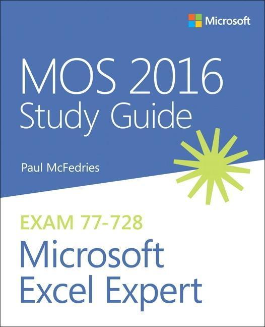 Produktbild MOS Study Guide for Microsoft Excel Expert (Englisch, Paul, McFedries, 2017)