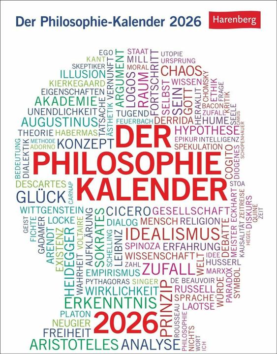 Etichetta energetica Harenberg Der Philosophie-Kalender Tagesabreisskalender 2026 (Copertina rigida, Tedesco)