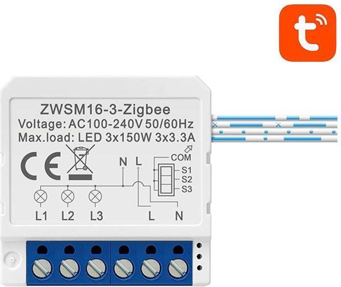 Immagine prodotto Avatto Modulo interruttore intelligente ZigBee ZWSM16-W3 TUYA (Attuatore di riscaldamento)
