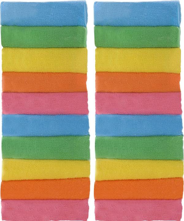 Produktbild Ultra Clean MikrofasertÃ¼cher in 5 verschiedenen Farben, 20 StÃ¼ck 30 x 30 cm (20 Stk.)