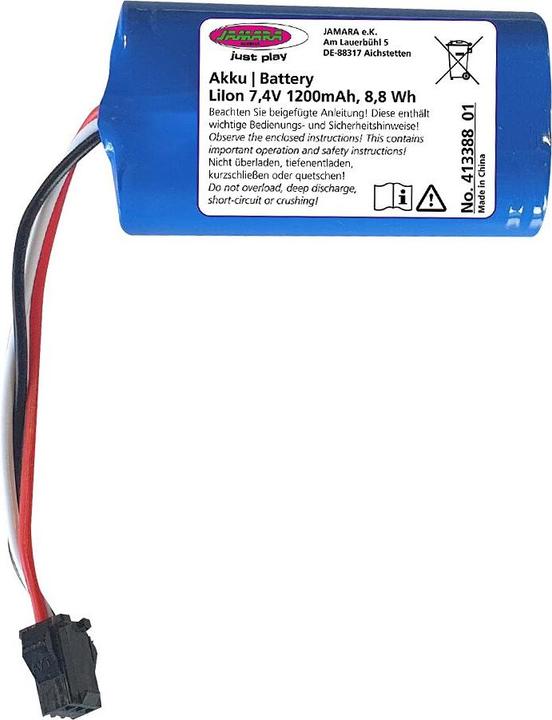 Immagine prodotto Jamara Batteria Escavatore Volvo EC160E Metal Li-Ion 7.4V 1200mAh 8.88Wh (7.40 V)