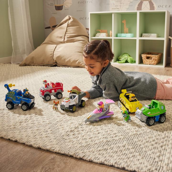Image du produit Spin Master PAW Patrol Jungle Pups, Chase's Tiger Vehicle, Camion avec figurine articulée à collectionner, jouet