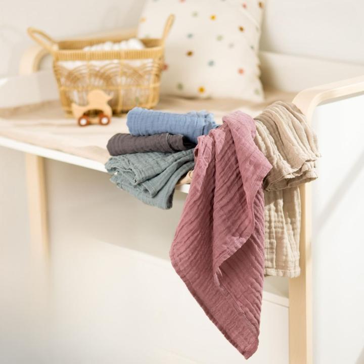 Produktbild Milkii Mulltuch / Spucktücher Set, 5 Stück, 70x70 cm, Beige (70 cm, 70 cm)