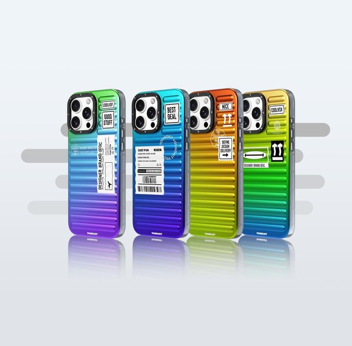 Produktbild Youngkit Hülle Glow Luggage-Inspired /violett (Apple iPhone 16 Pro Max)