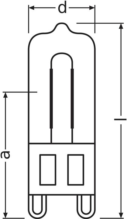 Image du produit Osram Lampe de poêle (G9, 40 W, 490 lm, 1 x, G)