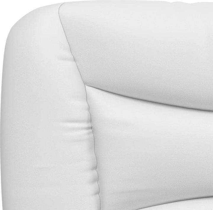 Immagine prodotto VidaXL Letto Letto imbottito Letto matrimoniale Letto in ecopelle con materasso Bianco 200x200cm (200 x 200 cm)