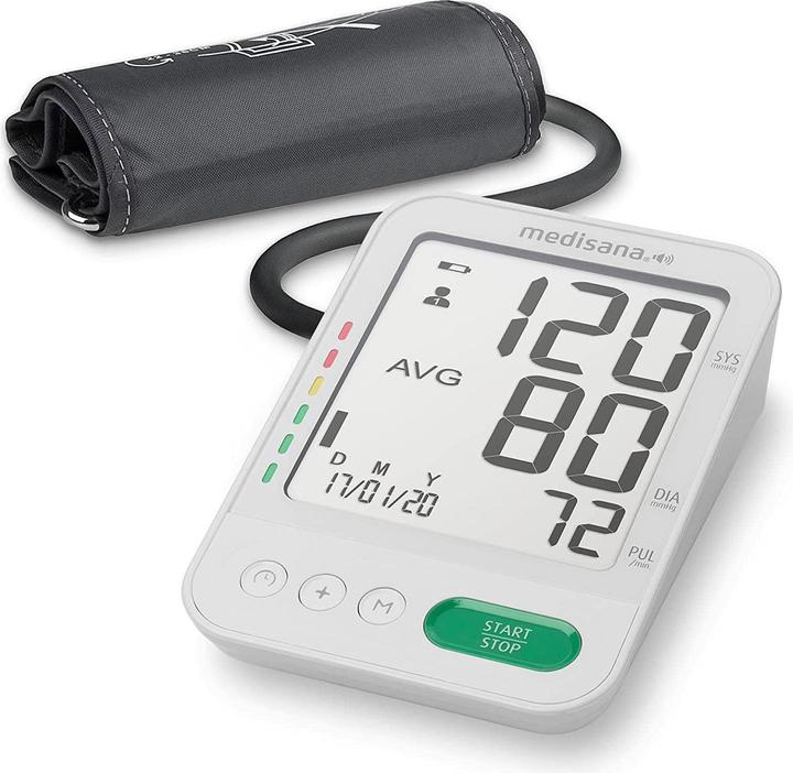 Medisana BU 586 Voice Oberarm-Blutdruckmessgerät grosse Manschette 23-43 cm (Blutdruckmessgerät Oberarm)