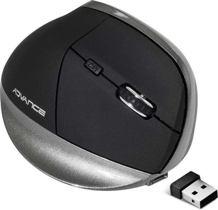 Produktbild Advance Souris Sans Fil Ergonomique Vertical Plus (Noir) (Kabellos)