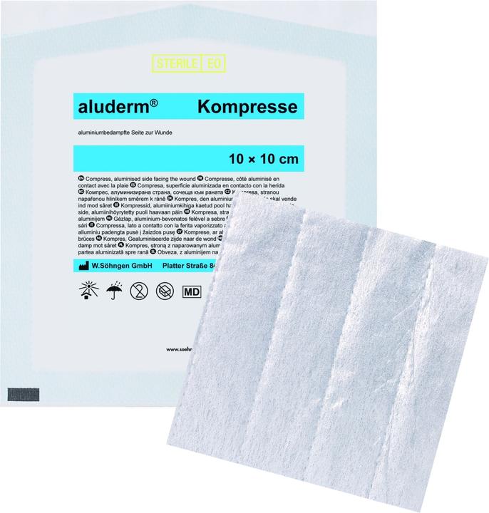 Aluderm Compress 10 x 10 cm sterile, 1 pc. compresses