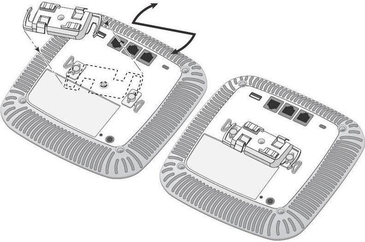 Actual product image HPE AP-220-MNT-C2 2x Ceiling Grid Rail Adapter for JW045A (Network Accessories)