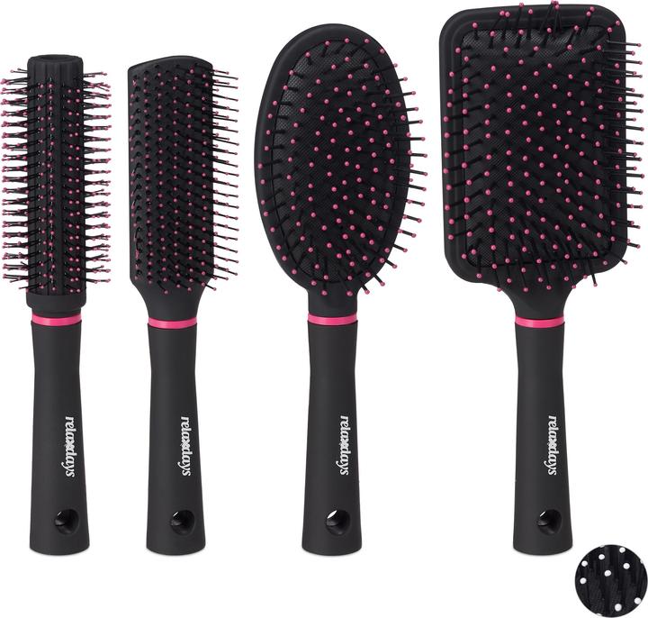 Produktbild Relaxdays 4x Haarbürste