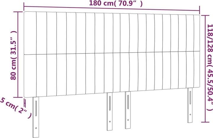 Actual product image VidaXL Carolin (180 x 5 x 128 cm)