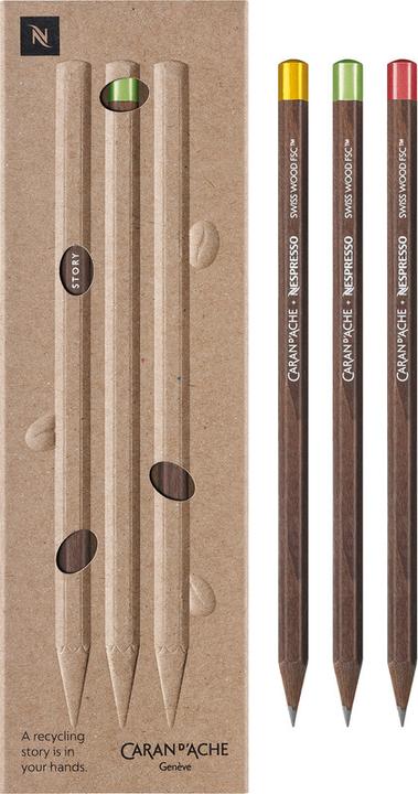 Immagine prodotto Caran d'Ache Nespresso Swisswood (3 mm, HB, 3 x)