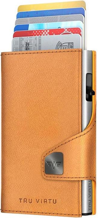 Produktbild Tru Virtu Wallet Click & Slide Vegan Bio Apple Walnut/Silber