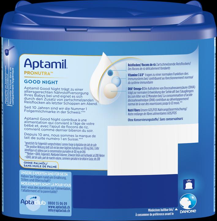 Immagine prodotto Aptamil Buona notte 2 (400 g, da 6 m.)