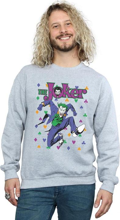 Actual product image Mens Batman Joker Cards Jump Cotton Sweatshirt (XXL)
