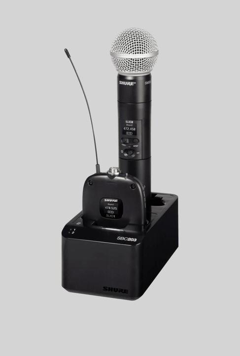 Actual product image Shure SBC203-PS SLX-D dubbele acculader