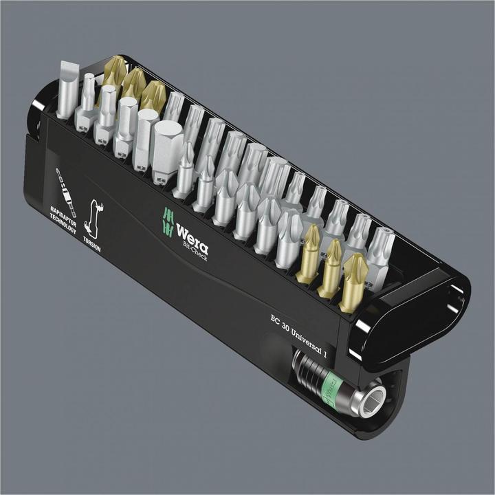 Actual product image Wera Bit-Check 30 Universal 1 (3/4", 5/16", 3/8", TORX® BO, 1/2")