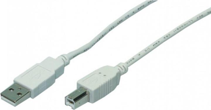 Image du produit M-Cab CÂBLE USB 2.0 A TO B 1.8M GRIS (1.80 m, USB 2.0)